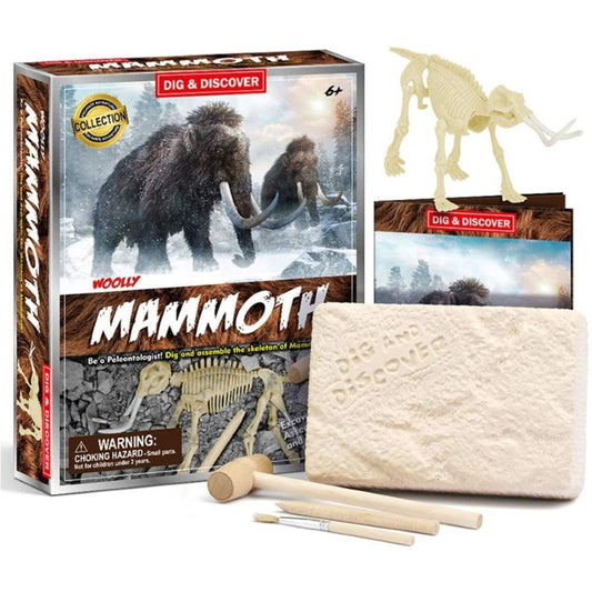 Generic, Discover Dig Toy Mammoth Dig Kit Popular Stem Dino Skeleton Excavation Set