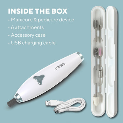 HoMedics, Luxury 6-In-1 Electric Mani Pedi Set Model Man-1700B