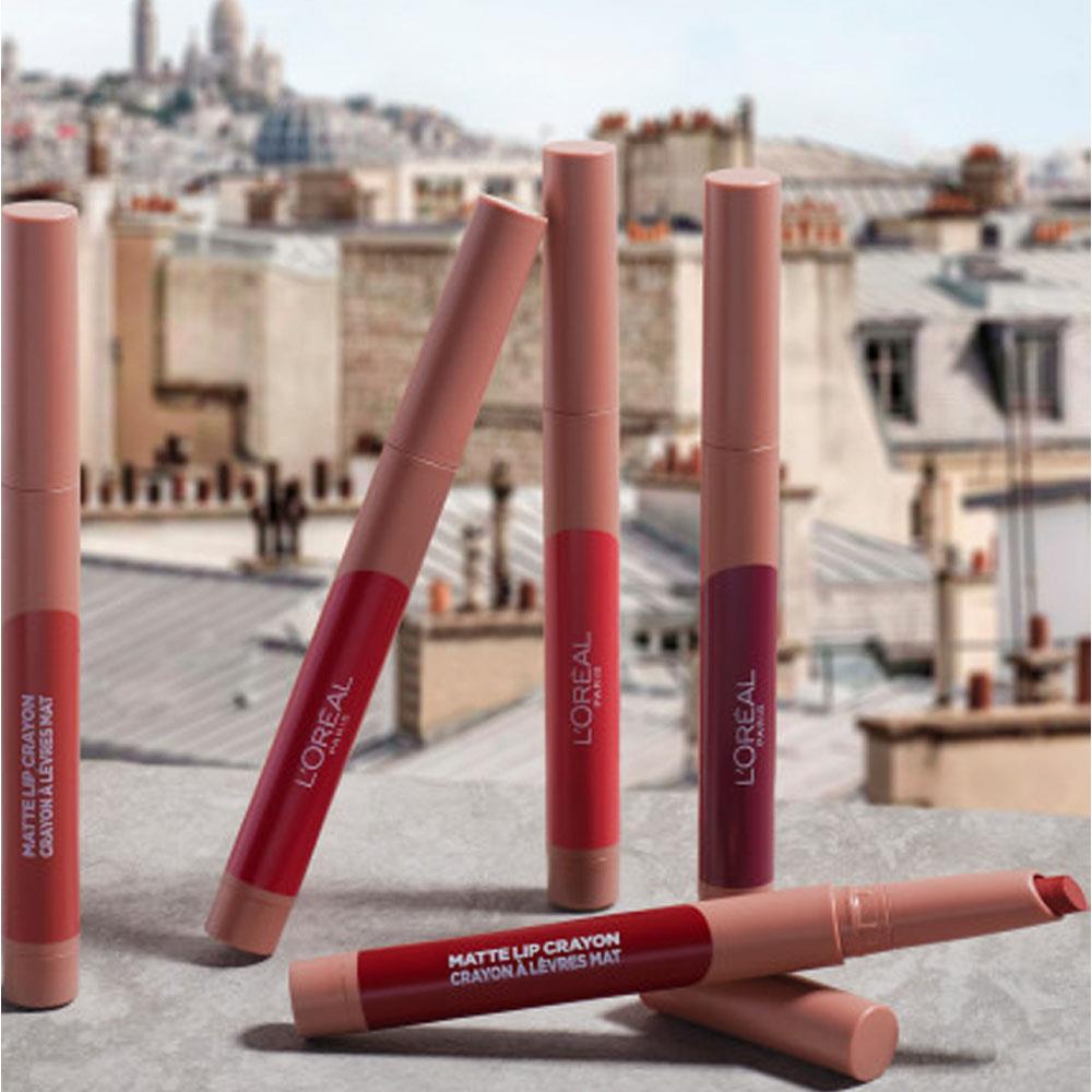 L'Oreal Paris, Infallible Matte Lasting Wear & Smudge Resistant Lip Crayon, 108 Hot Apricot
