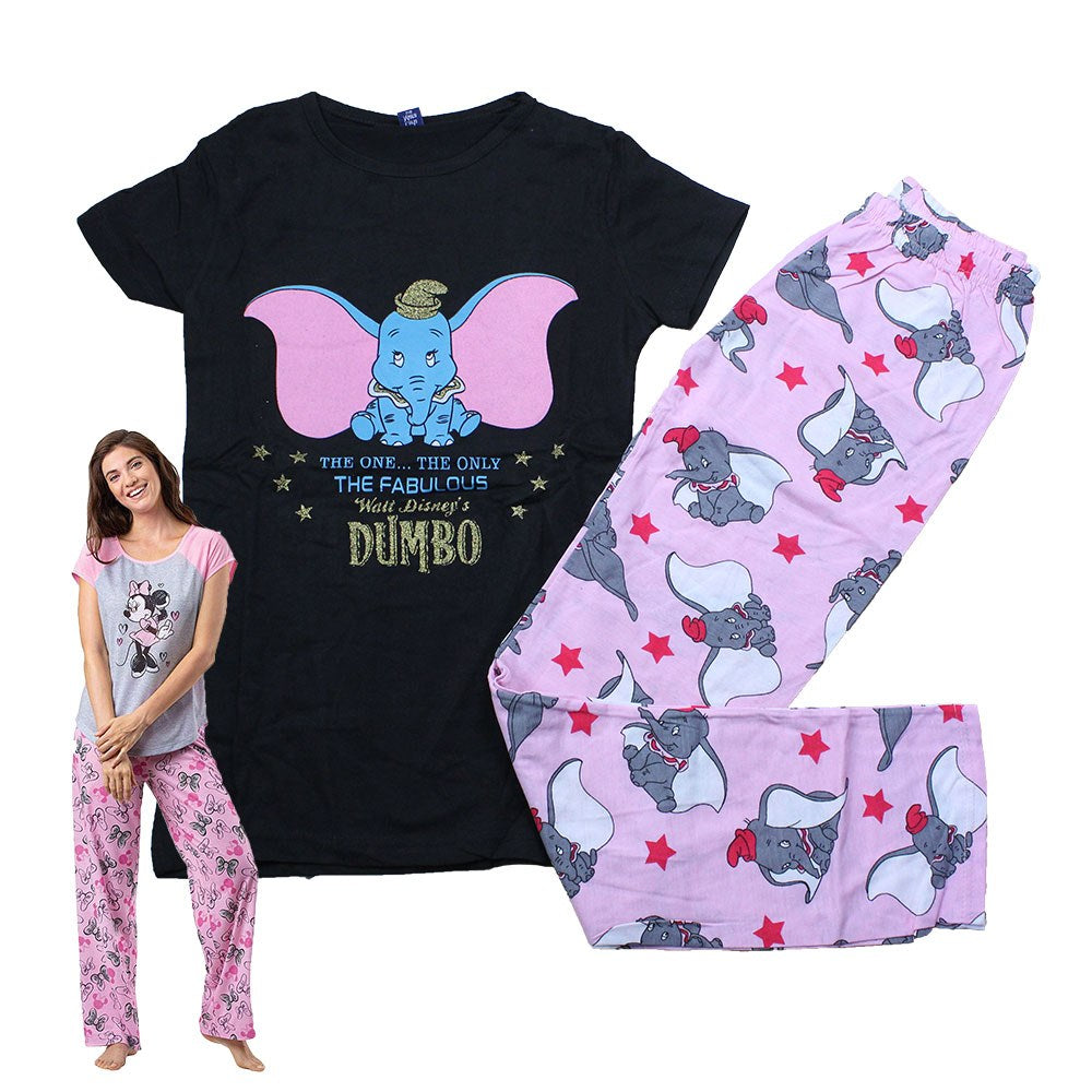 Max Lara, Women's Cotton Printed Night Suit - Dumbo, Available in Different Sizes