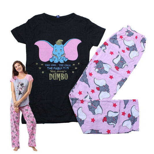 Max Lara, Women's Cotton Printed Night Suit - Dumbo, Available in Different Sizes
