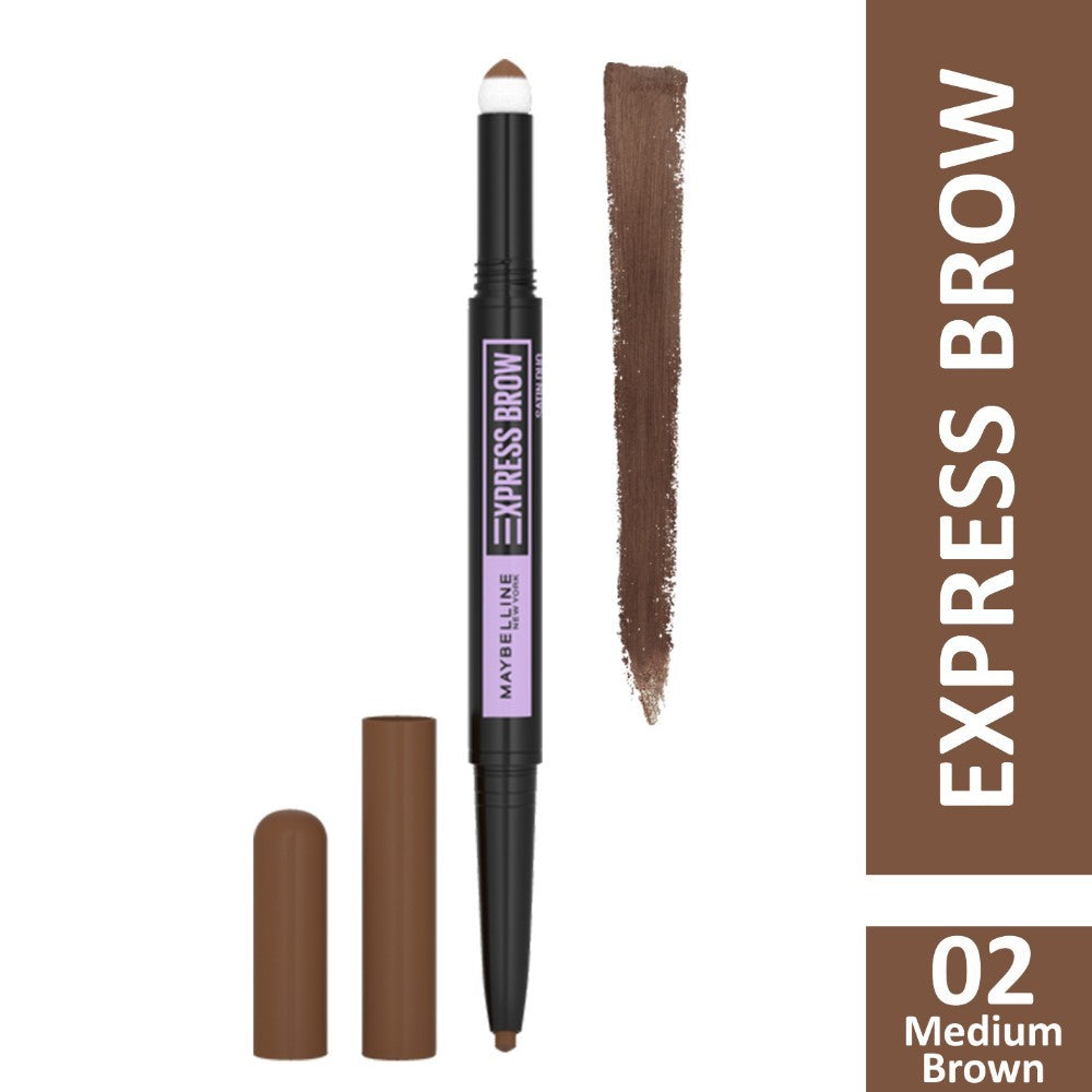 Maybelline, New York Express Brow Satin 02 Medium Brown 100 Ml