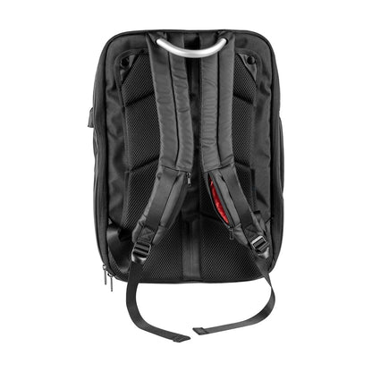 Mars, Gaming Mb2 Professional Bag, Up To 17.3' Laptop, Double Function Backpack + Briefcase, External Usb Port, Tsa Security Lock, Anti-Theft, Waterproof, Tablet Support, Cushion System, Bottle Pocket, 180? Open System