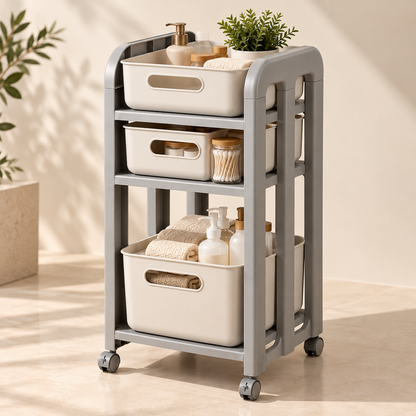 MODU – 3-Tier Rolling Storage Trolley Organizer | QG168-173