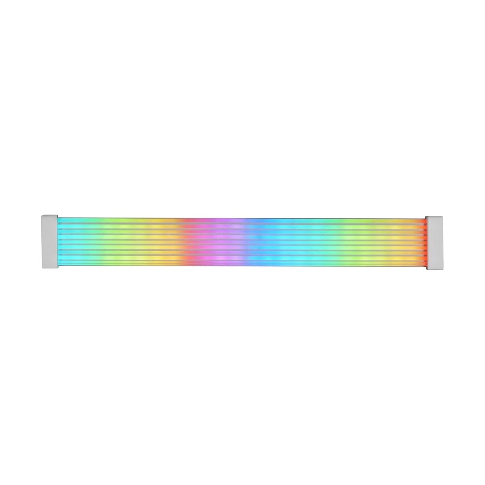 Mars Gaming Mca-16X, Argb Led Strip 16Pin (8+8) Power Supply Cable, High-End Silicon Single Layer Cable With Side Light Strip