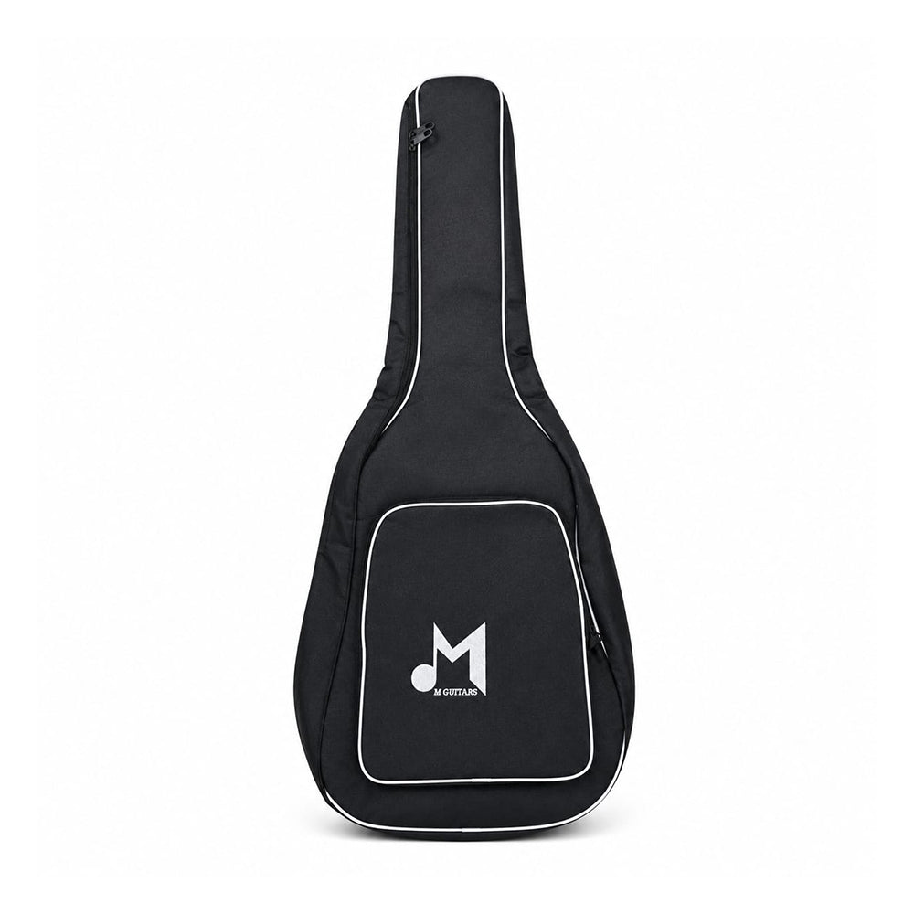 MD Classic - Acoustic Guitar Bag [Black-White], MDCAGB-BLK-WH