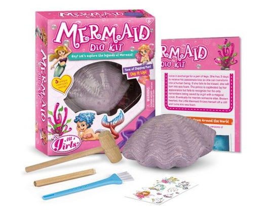 Funforge, Mermaid Mining Digging Kit Toys Excavation Treasure Children'S Toys Set Education Archaeology Discovery Digging Kit