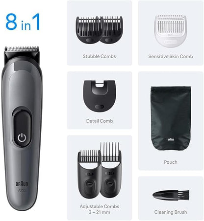Braun, AIO 3540 All-in-One Series 3, 8in1 Grooming Kit, Ultra Sharp Blade