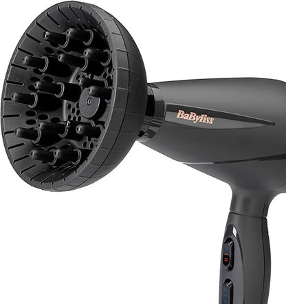 Babyliss, Smooth Pro 2100W, hair dryer with diffuser and concentrator, professional AC motor