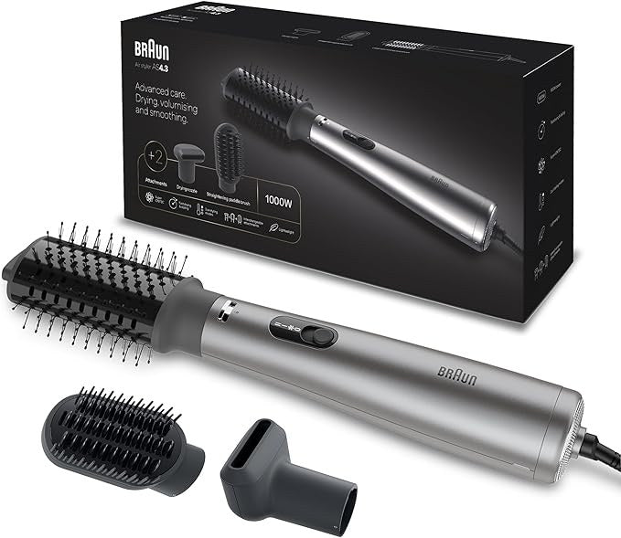 Braun, Air Styler As4.3, Advanced Care, Hair Drying, Volumiser And Smoothing, 1000 Watts