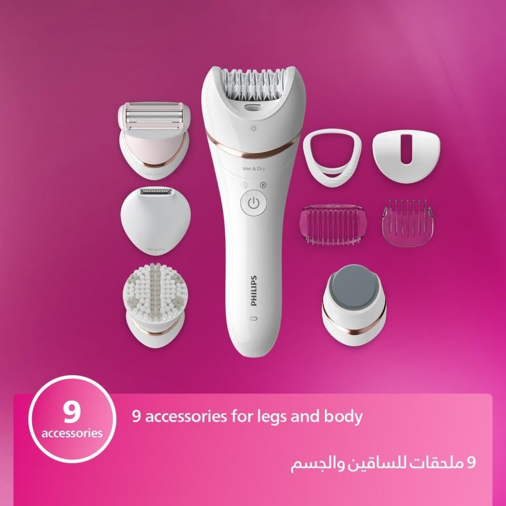 Philips, BRE740/11 Cordless Epilator, Wet And Dry Hair Removal For Legs