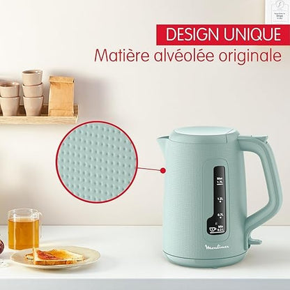 Moulinex, Electric Kettle 1.7 L, 2400W Auto Stop, Eucalyptus, BY2M1310