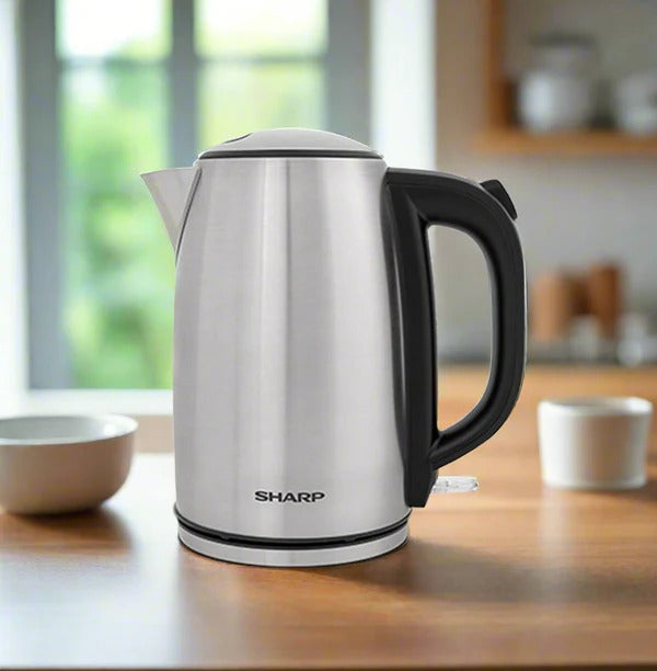 Sharp, 1.7L 3000W, Removable Spout Filter Stainless Steel - EK-JX43-QS3
