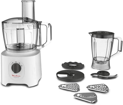 Moulinex, food Processor 800W Power 1.8L blender and 2.4L bowl