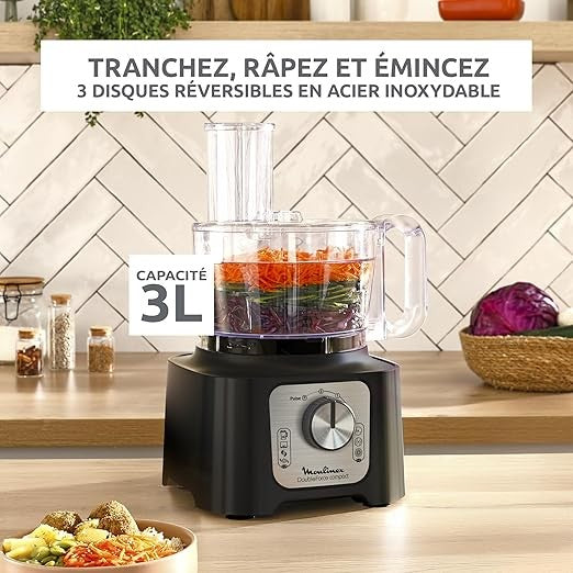 Moulinex, Double Force Compact Food Processor Multi-Function 800W