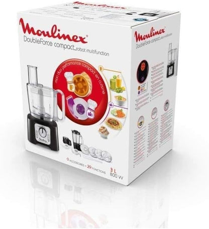 Moulinex, Double Force Compact Food Processor Multi-Function 800W