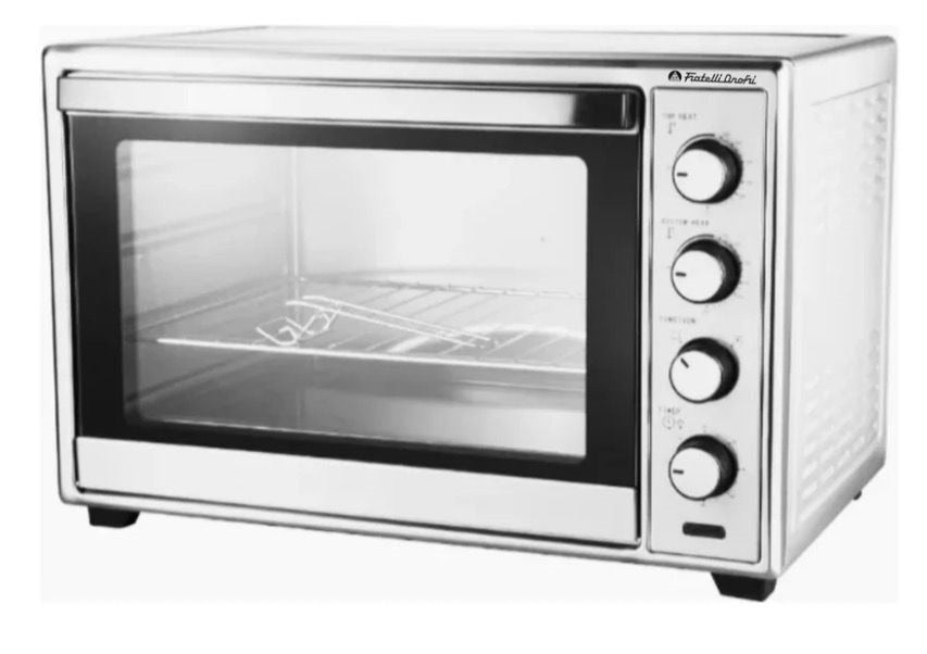 Fratellionofri, Electric Oven 70L, 2000W,5 Function With Turbo Fan, Double Glass Door