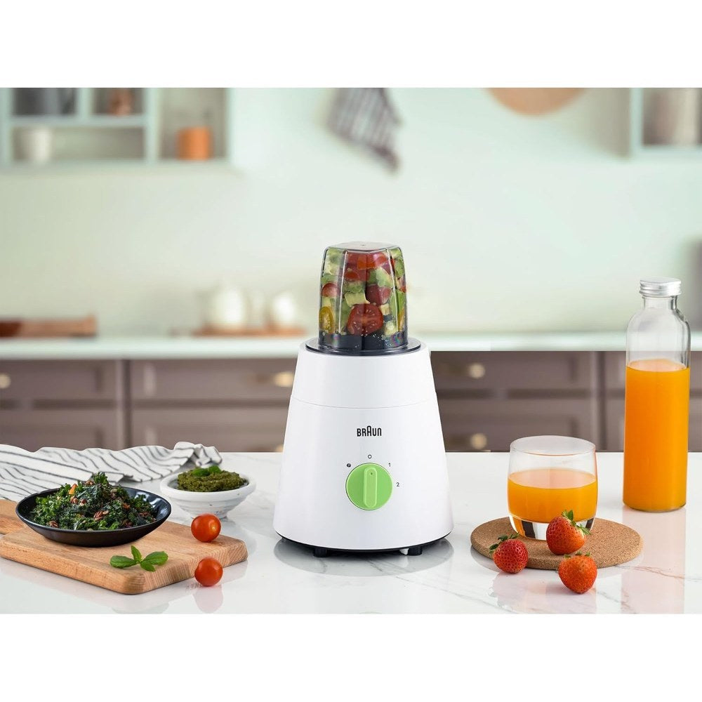 Braun, Blender 3 In 1, 500W, 1.75L, Glass Jug, 2 Speeds, Jb0153Wh