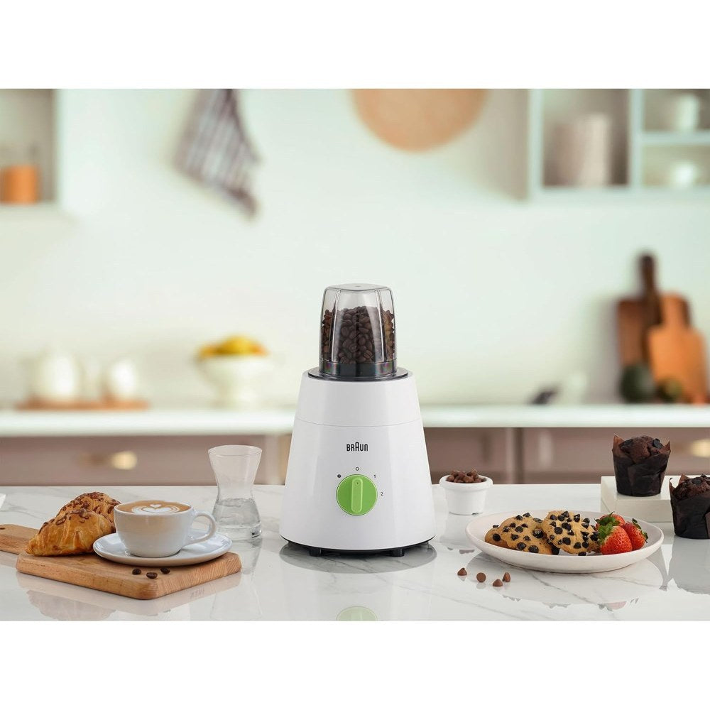 Braun, Blender 3 In 1, 500W, 1.75L, Glass Jug, 2 Speeds, Jb0153Wh
