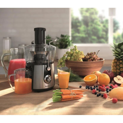 Moulinex, Stainless Steel Juice Extractor 800W, 2 Speeds, 1.4Le