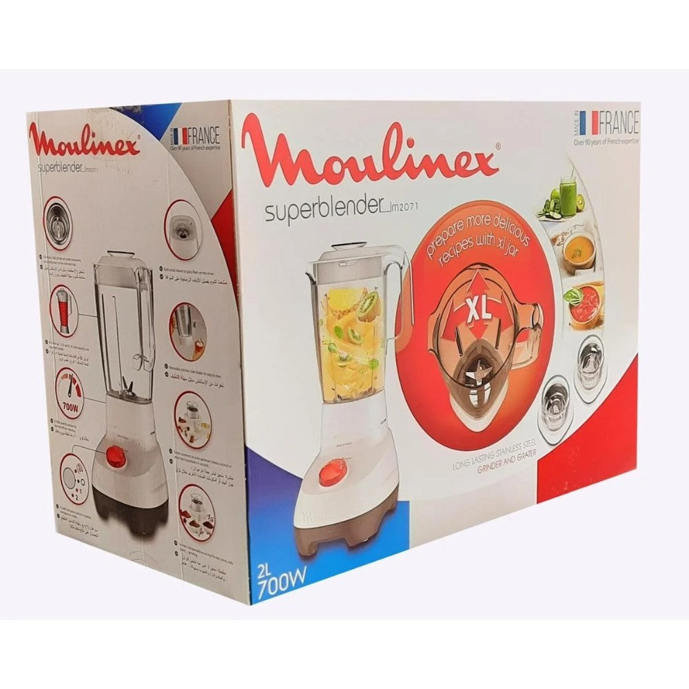 Moulinex, 1.75L Blender With Grinder And Grater 700 W