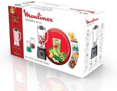 Moulinex, Blender 450W with 2 mill and extra beldning jar