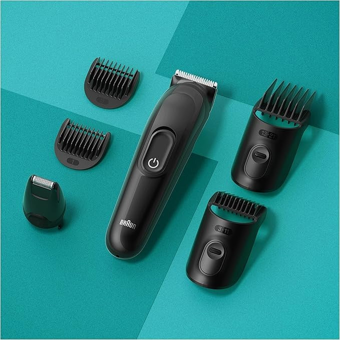 Braun, 6-In-1 Multigroom, Beard Trimmer, Hair Trimmer For Face Waterproof