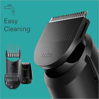 Braun, 6-In-1 Multigroom, Beard Trimmer, Hair Trimmer For Face Waterproof