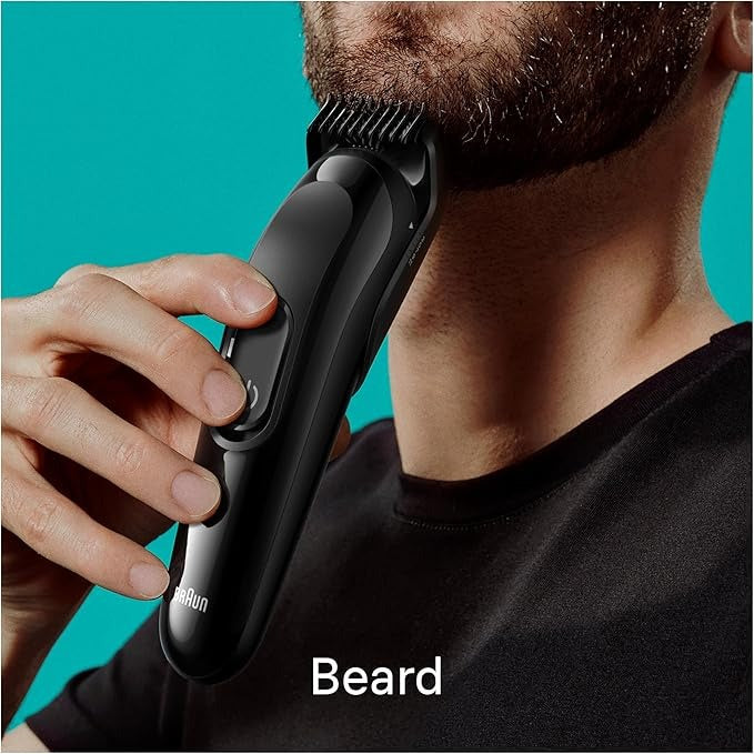 Braun, 6-In-1 Multigroom, Beard Trimmer, Hair Trimmer For Face Waterproof