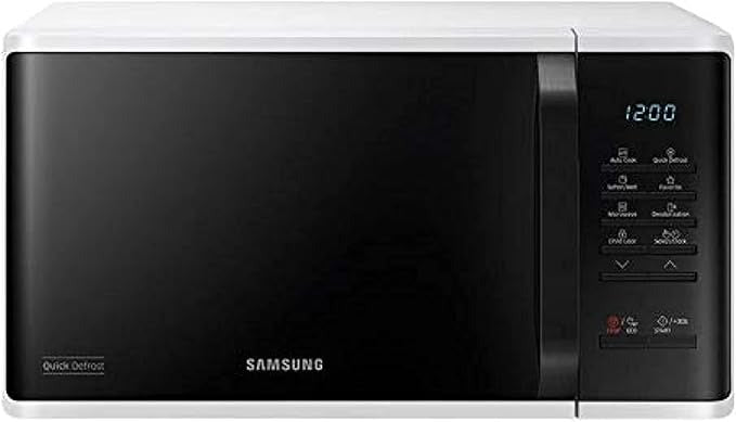 Samsung, 23L Microwave with Quick Defrost, White - 1150W MS23K3513AW