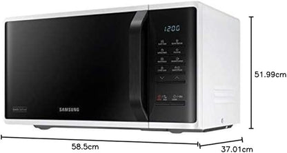 Samsung, 23L Microwave with Quick Defrost, White - 1150W MS23K3513AW