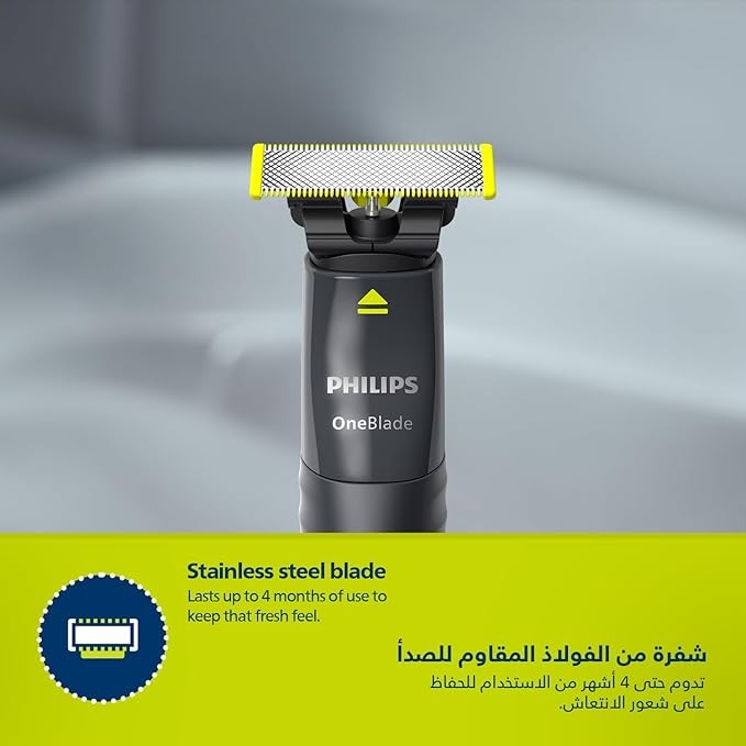 Philips, OneBlade Trim, Edge & Shave Any Length | 2 Stubble Combs, Dual-Sided Blade