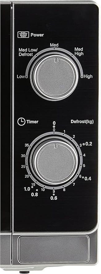 Sharp, 20 Liter 800 Watts Black Finished Door Microwave Oven