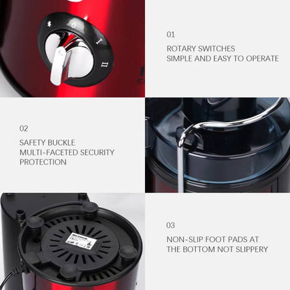 Raf, Juice Extractor R.2817R, 1000W, 600Ml, Easy To Clean, Low Noise , Stainless Steel Tool Head