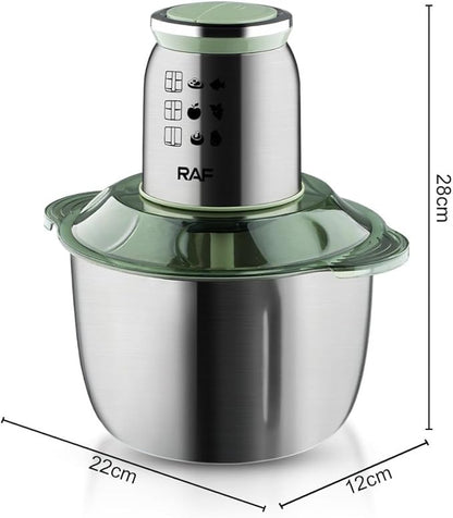 RAF, Food Chopper, 1000W, 6L, 360 Degree, Sharp Blades, Stainless Blades