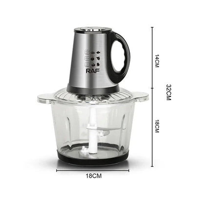 Raf, Food Chopper R.7720, 400W, 3L Glass Jar