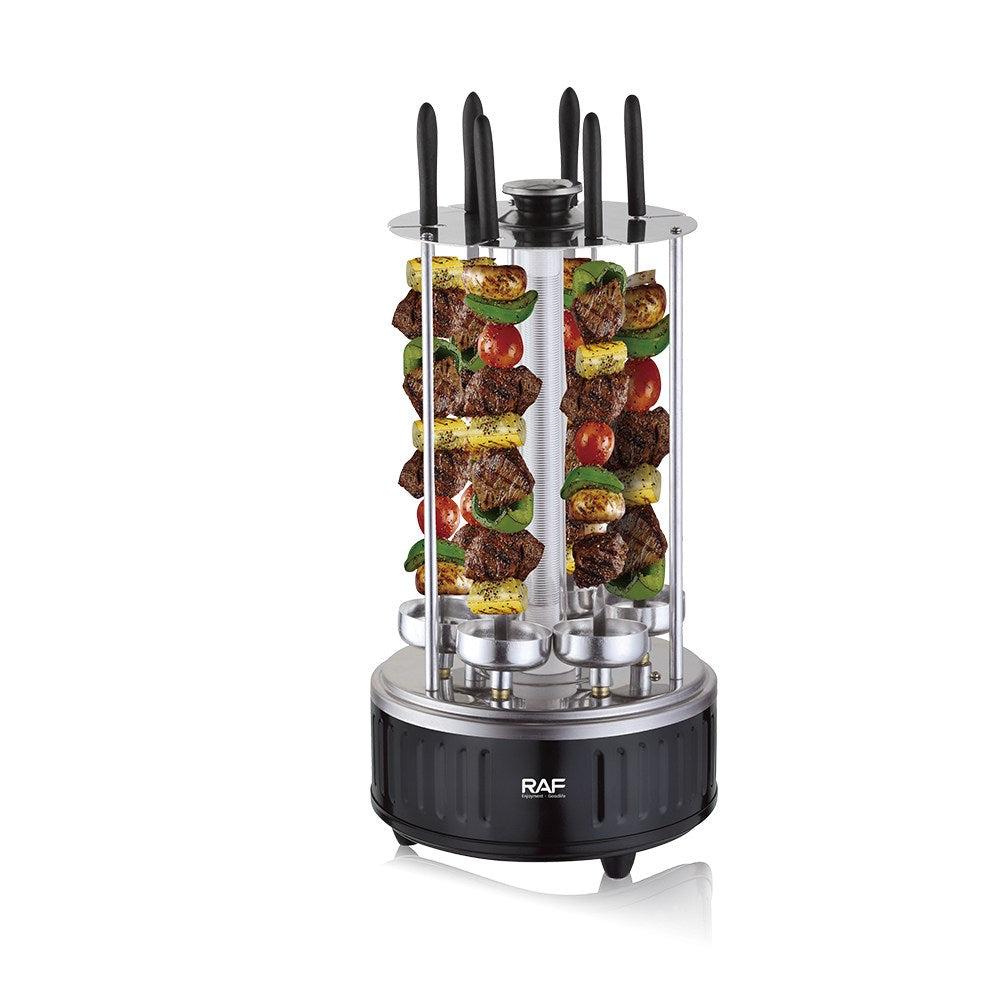 Raf, Electric Skewers R-8619 1000W, 360Degree Roating Grill