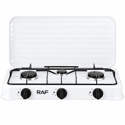 RAF, R8505AB Gas Cooktop, 3 Burner Gas Stove with lid