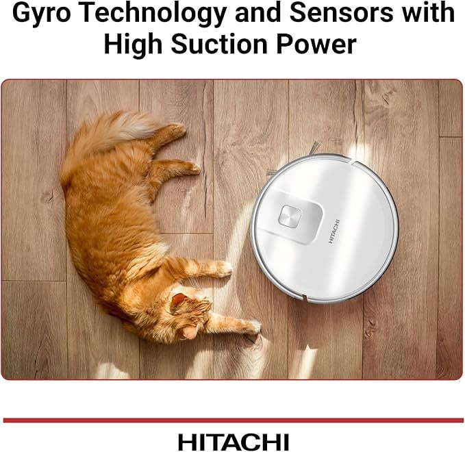 Hitachi, Robot Vacuum Cleaner & Mop, 2700Pa, 170Min