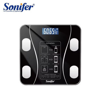 Sonifer, Sf-1914 Led Display Electronic Floor Scale Up To 180Kg Digital Glass