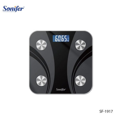 Sonifer, Sf-1914 Led Display Electronic Floor Scale Up To 180Kg Digital Glass
