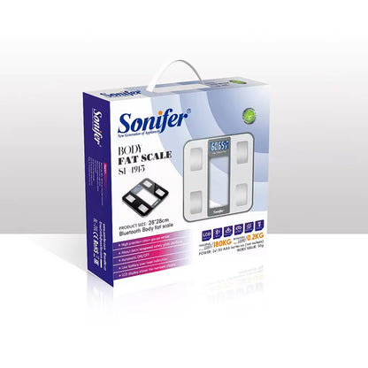 Sonifer, Sf-1915 Led Display Electronic Floor Scale Up To 180Kg Digital Glass