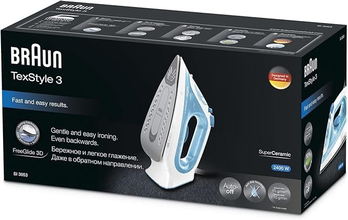 Braun, Steam Iron-2400 Watt, 45Gpm