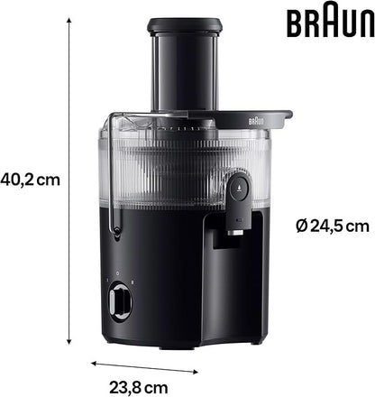 Braun, Multijuice 5 Sj5000, Centrifugal Juicer With Coldxtract Technology, 75Mm Feed Opening, 1.5L Juice Container