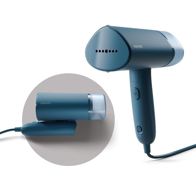 Philips, Handheld Garment Steamer - Compact & Foldable, Convenient Vertical Steaming, 1000 Watt