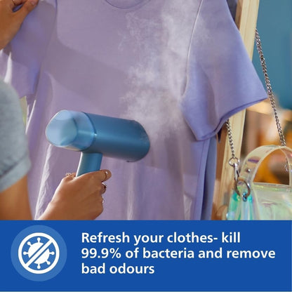 Philips, Handheld Garment Steamer - Compact & Foldable, Convenient Vertical Steaming, 1000 Watt