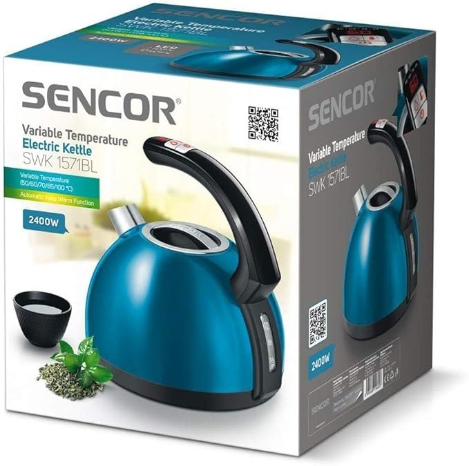 Sencor, Electric Kettle - 1.5 Liter, Anti Bacteria, 2400 Watts