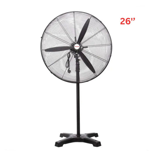 Prosonic, Industrial Stand Fan 26', Powerful Motor 3 Speeds, 140W