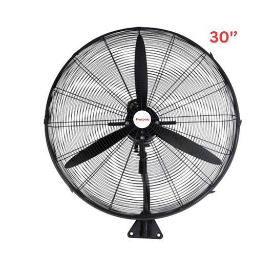 Prosonic, Industrial Wll Fan Fan 30', Powerful Motor 3 Speeds, 230W