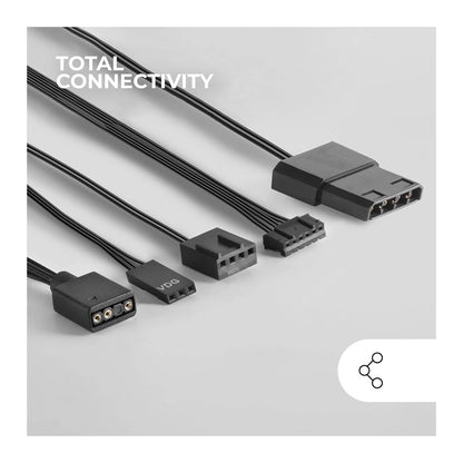 Mars, Gaming Mf-3D 12Cm Fan, Infinite Mirror Argb, 12Cm Pwm Fan, Total Connection System, Available in Different Colors